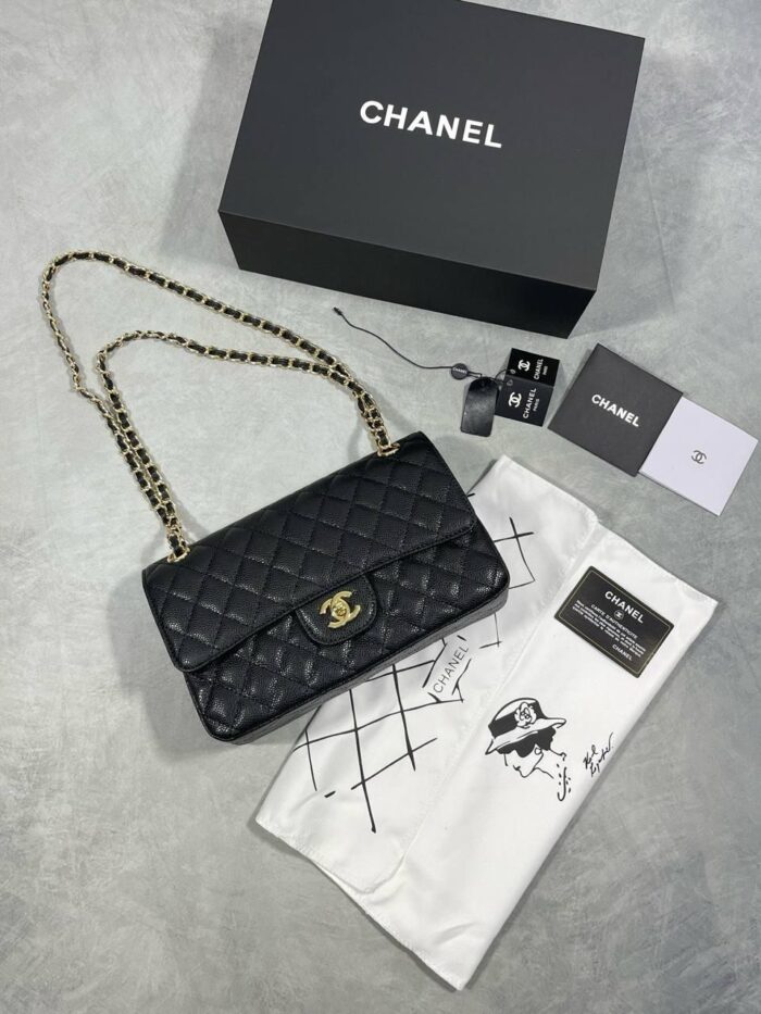 Import CHANEL Classic Bag Leather Quality With Box Dust Bag