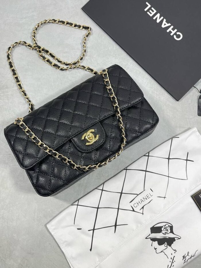 Import CHANEL Classic Bag Leather Quality With Box Dust Bag - Image 3