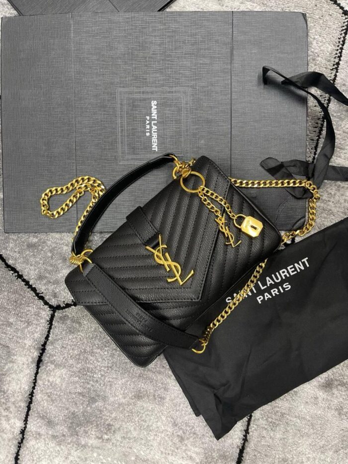 Import YSL Bag Top Leather Quality Bag With Box Dust Bag - Image 2