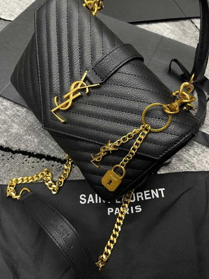 Import YSL Bag Top Leather Quality Bag With Box Dust Bag - Image 3